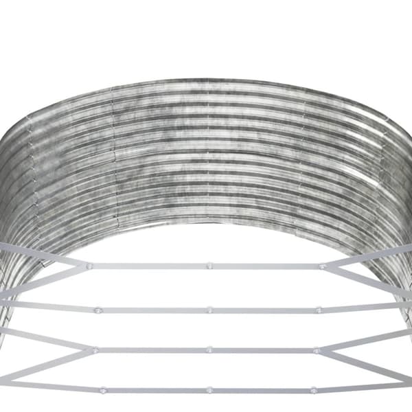 Odlingslåda silver 291x140x68 cm galvaniserat stål