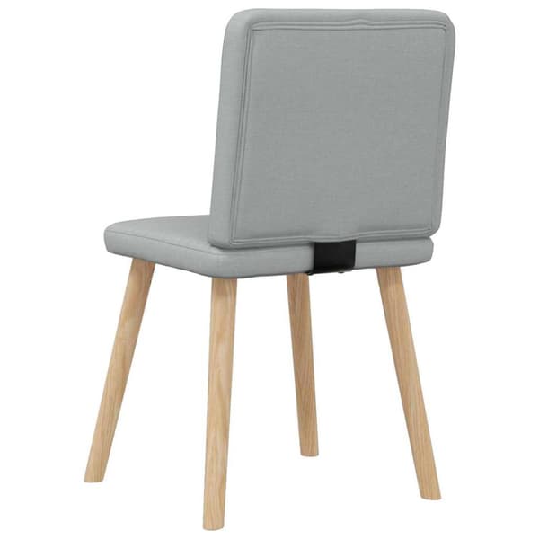 Matstolar 4 st ljusgrå tyg