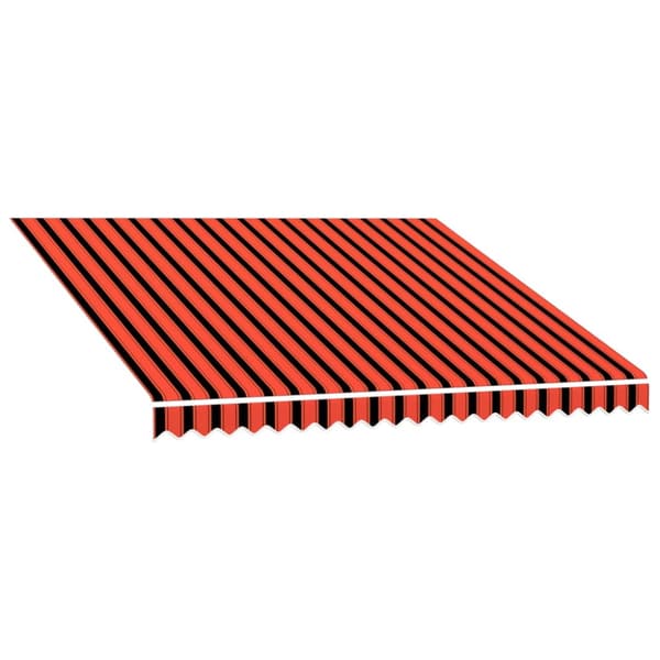 Markisduk orange och brun 3x2,5 m