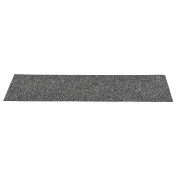 Trappmattor självhäftande 15 st 76x20 cm antracit rektangulära