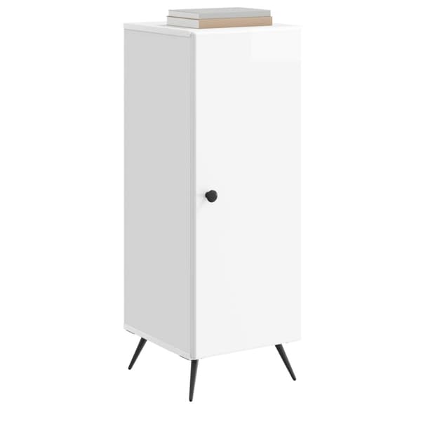 Sideboard Vit högglans 33 x 34,5 x 90 cm Konstruerat trä