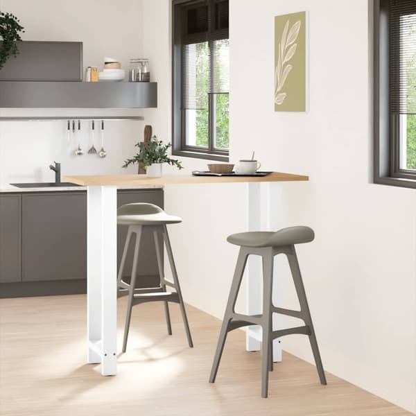 Barbordsben vita 2 st 40x(110-111) cm stål