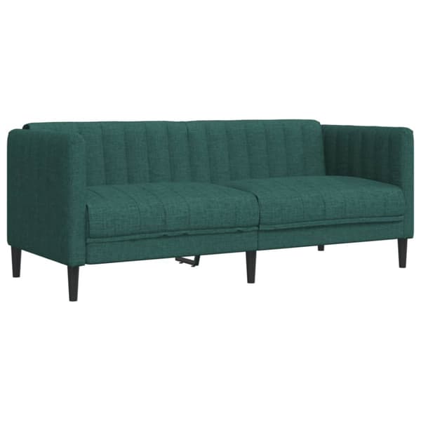 Soffa 2-sits mörkgrön tyg