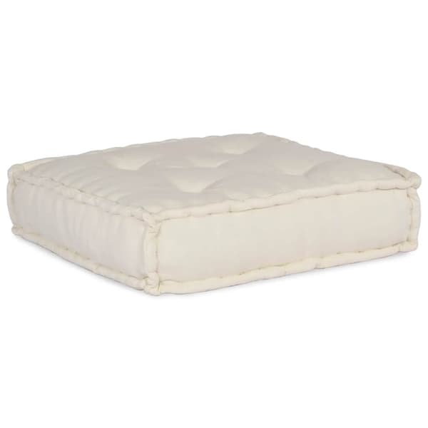Modulär soffa krämfärgat tyg 70x70x36