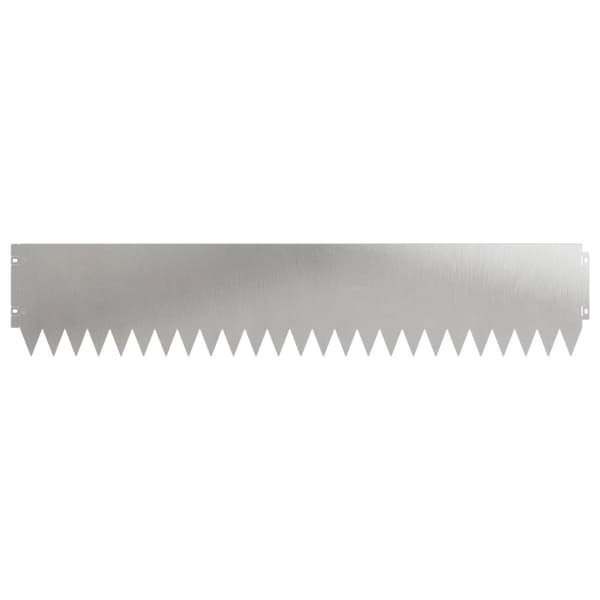 Kant för gräsmatta 30 pcs 103 x 20 cm Stål Silver