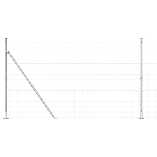 Stängselstolpe Galvaniserad 25 x 1,4 m Stål