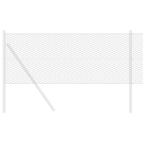 Hexagonstängsel Grå 0,6 x 100 m PVC