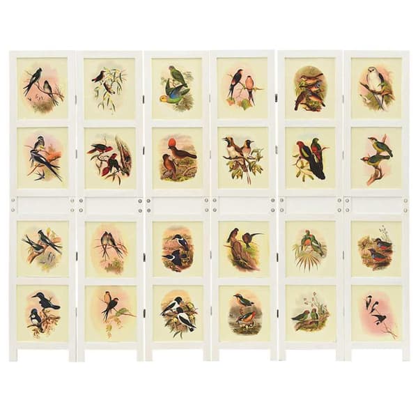 Romdivider Panel Vit 212 x 165 cm MDF