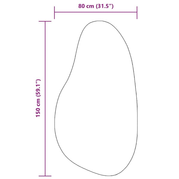 Matta HUARTE Grå 80 x 150 cm Polyester
