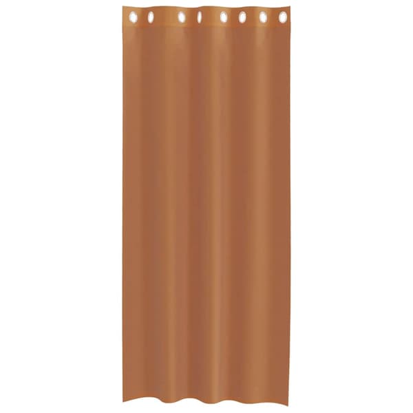 Voile gardiner med genomföringar 2 st terrakotta