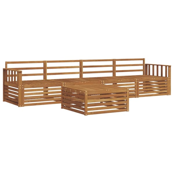 Utomhussoffset 5 pcs Naturfärg