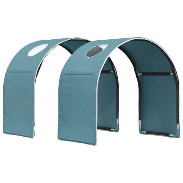 Sängtunnel 2 pcs Ljusblå 211 x 52,5 x 2 cm Polyester