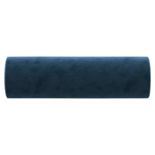 Prydnadskuddar 2 st blå Ø15x50 cm sammet