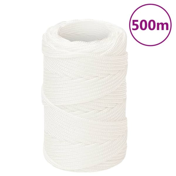 Båtlina helvit 2 mm 500 m polypropylen