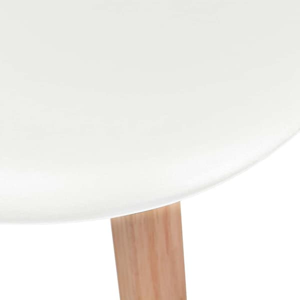 Matstolar 6 st vit plast