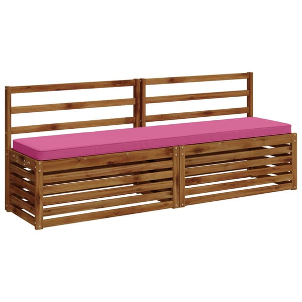 2-delade Bänk Kuddar VUGHT 2 st 100% Polyester Rosa