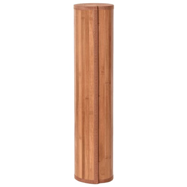 Matta rektangulär brun 70x400 cm bambu