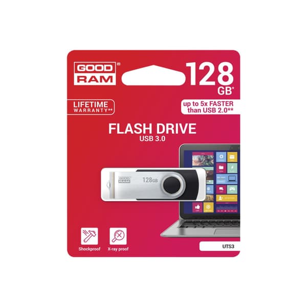 GOODRAM UTS3 - USB flash-enhet - 128 GB