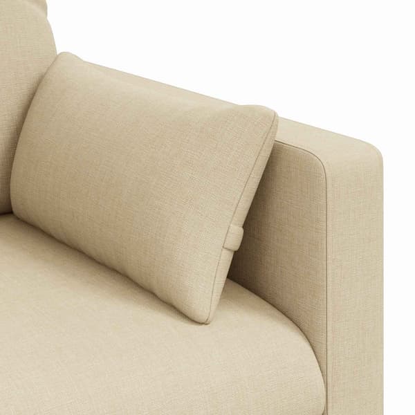 Soffa Kräm 198 x 78 x 80 cm tyg