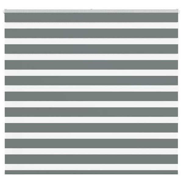 Rullgardin zebra mörkgrå 155x150 cm tyg bredd 150,9cm polyester