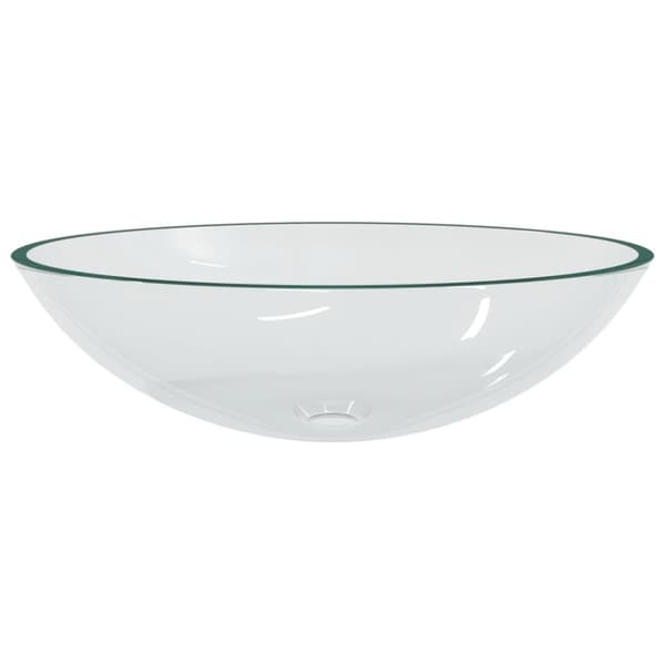 Handfat glas 50x37x14 cm transparent