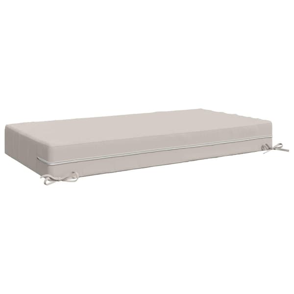 Sittkudde SOEST 100% Polyester Vit 120 x 60 x 15 cm