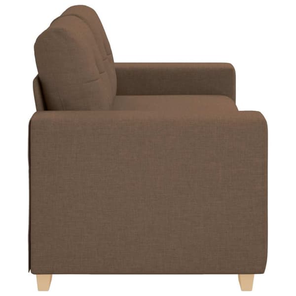 Tvåsitssoffa brun 180x77x82 cm tyg