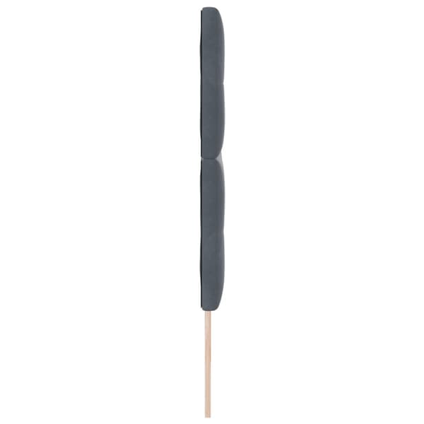 Huvudgavel Mörkgrå 200 cm Sammet