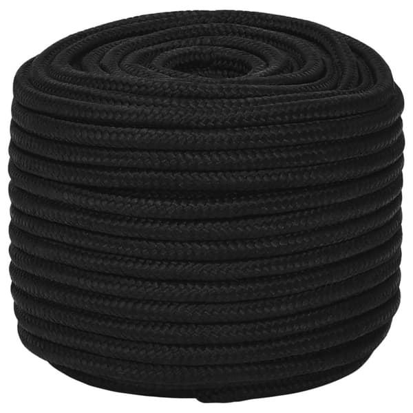 Rep svart 14 mm 25 m polyester