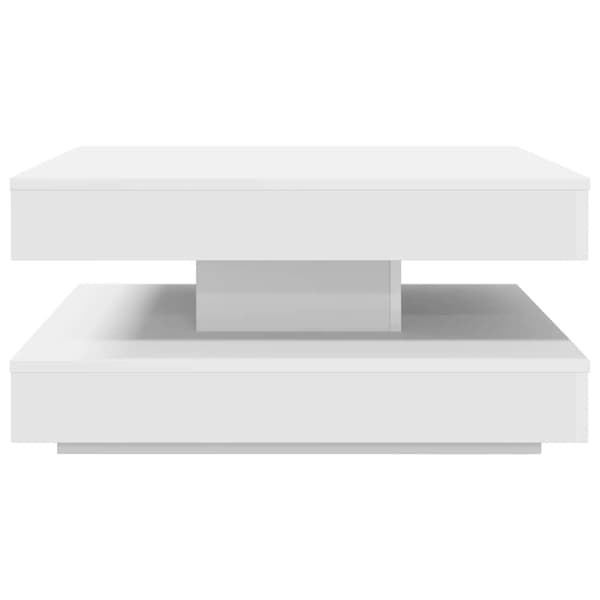 Soffbord 360 grader vridbart vit 70x70x34,5 cm