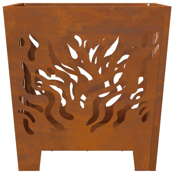 Eldstad Brun 40 x 40 x 40 cm cortenstål