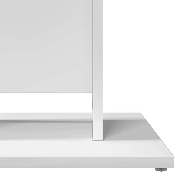 Cafébord vit 60x60x75 cm konstruerat trä