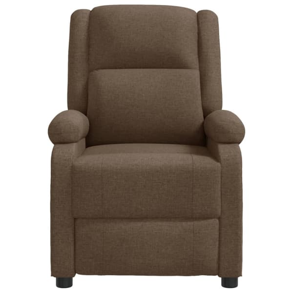 Massagefåtölj brun tyg
