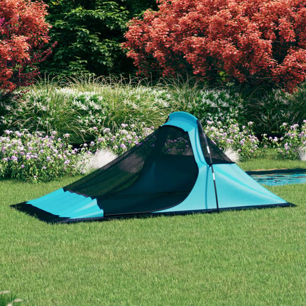 Campingtält 317x240x100 cm blå