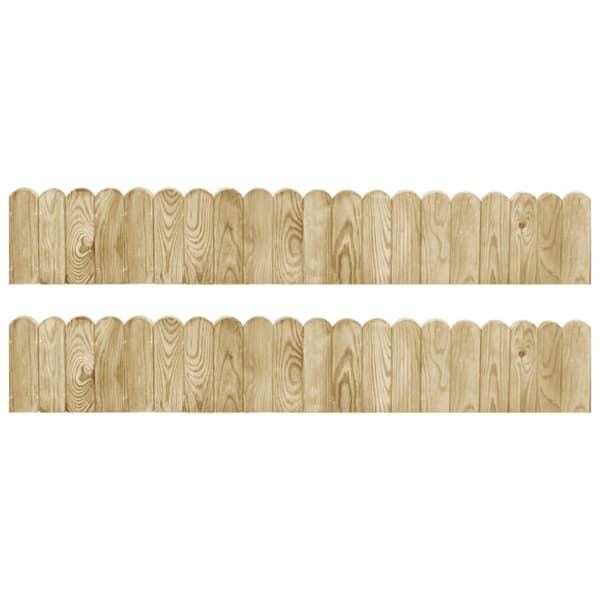 Rabattkant 2 st 120 cm impregnerad furu