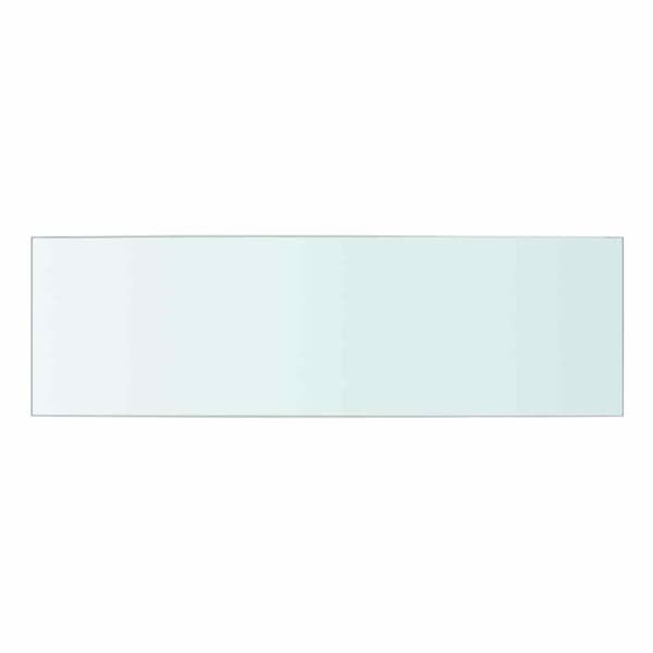 Hyllplan 2 st glas genomskinlig 50x15 cm