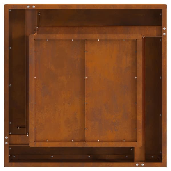 Eldstad Brun 60 x 60 x 30 cm Väderbeständig stål