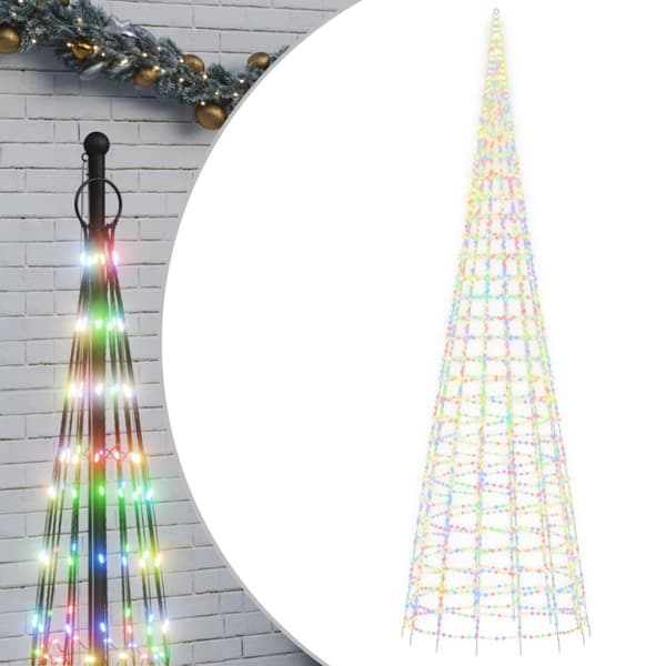 LED julgran 3000 LEDs färgglad 800 cm