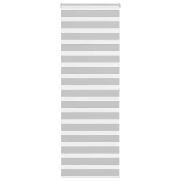 Rullgardin zebra ljusgrå 80x200 cm tyg bredd 75,9 cm polyester