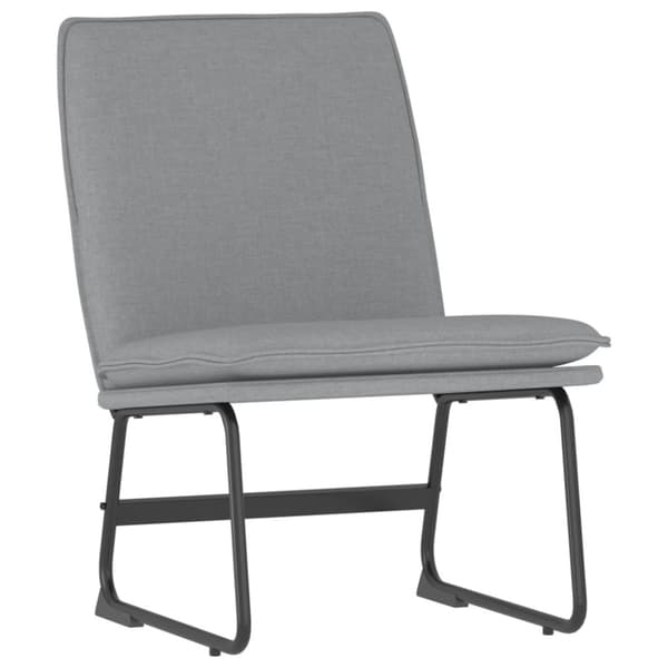 Loungestol grå 52x75x76 cm tyg