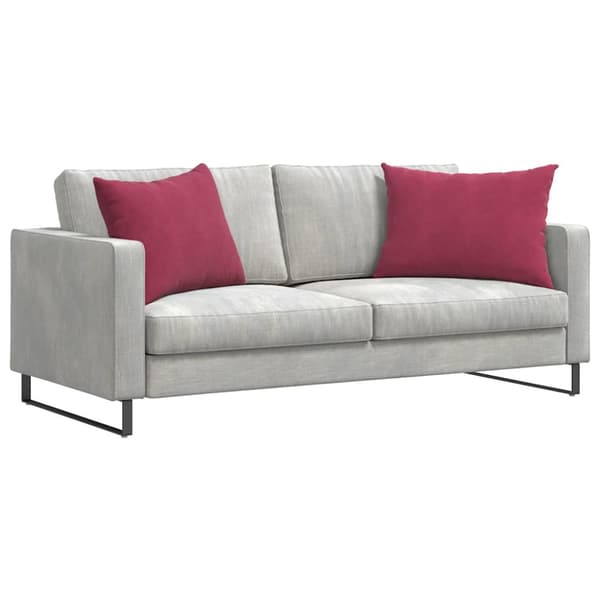 Sofakuddar 2 pcs Vinröd 70 x 50 cm Kordread tyg