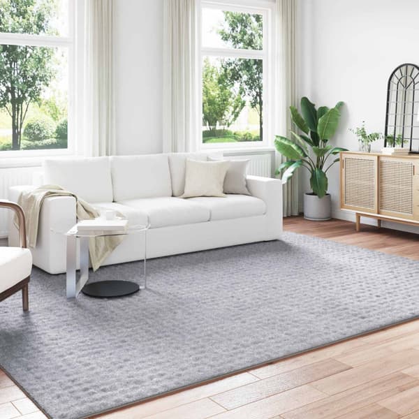 Områdesmattor Rektangulär SIROLO Grå 340 x 240 cm Polyester