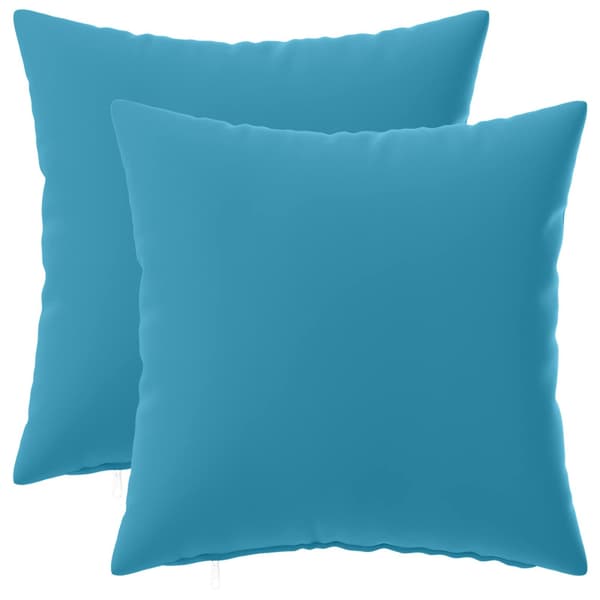 Kuddöverdrag 2 st HEERLEN Ljusblå 45 x 45 cm Polyester