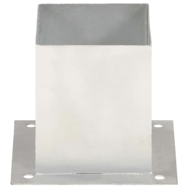 Stolpfot 4 st galvaniserad metall 121 mm