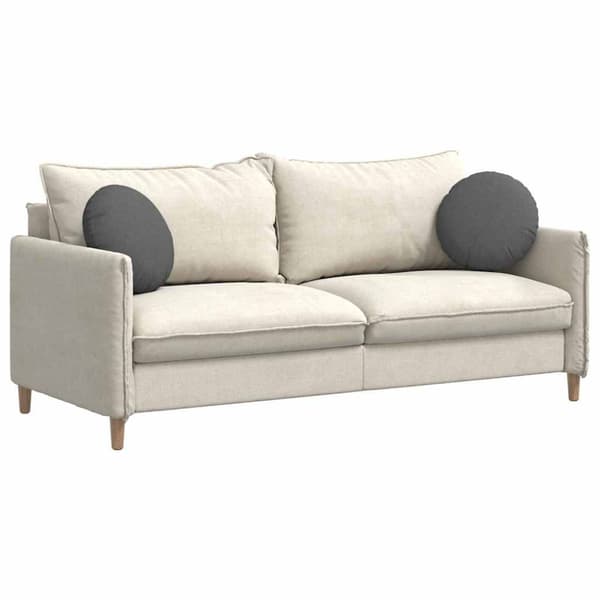 Sittkuddar 2 pcs Mörkgrå Ø40 x 13 cm tyg