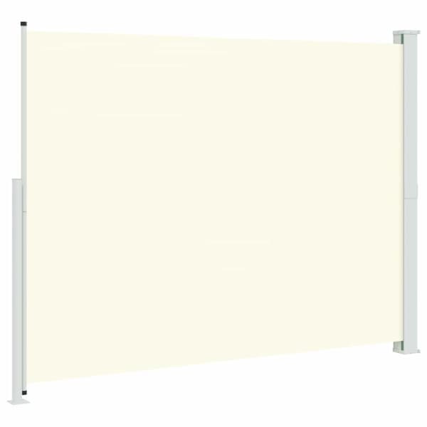 Infällbar sidomarkis 220x300 cm gräddvit