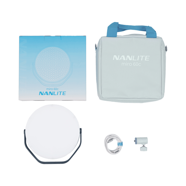 Nanlite Miro 60c LED Full-color Round Panel Light  (Midnight Blue)