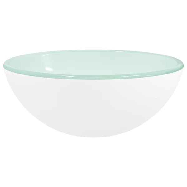 Handfat härdat glas 30x12 cm vit