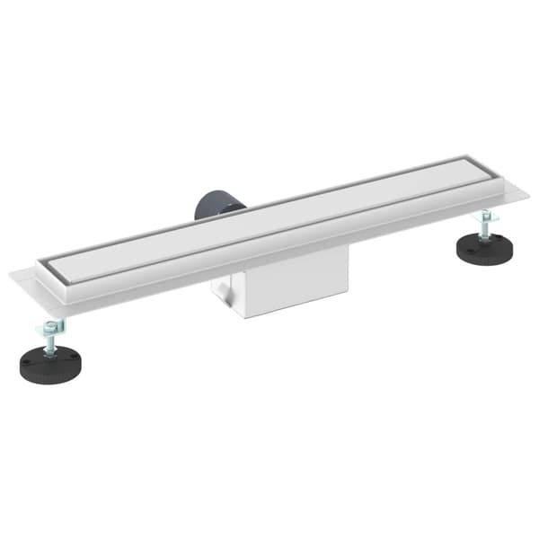 2 i 1 Duschavlopp Silver 60 cm Rostfritt Stål 304
