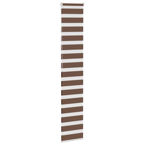 Rullgardin zebra brun 40x200 cm tyg bredd 35,9 cm polyester